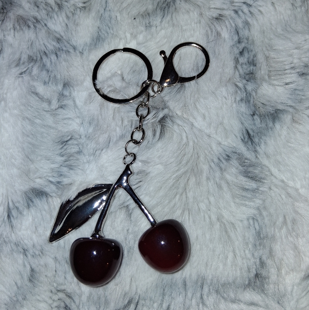 Red and Silver Cherry Key Holder